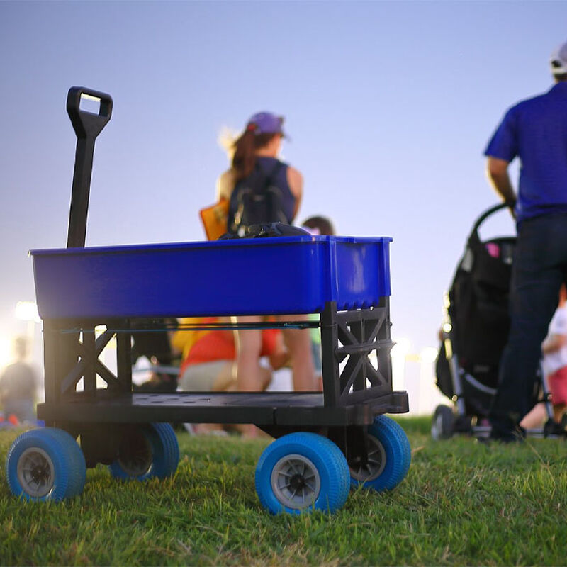 Mighty Max Multi-Purpose Dock Cart Wagon, Blue Tub image number 8